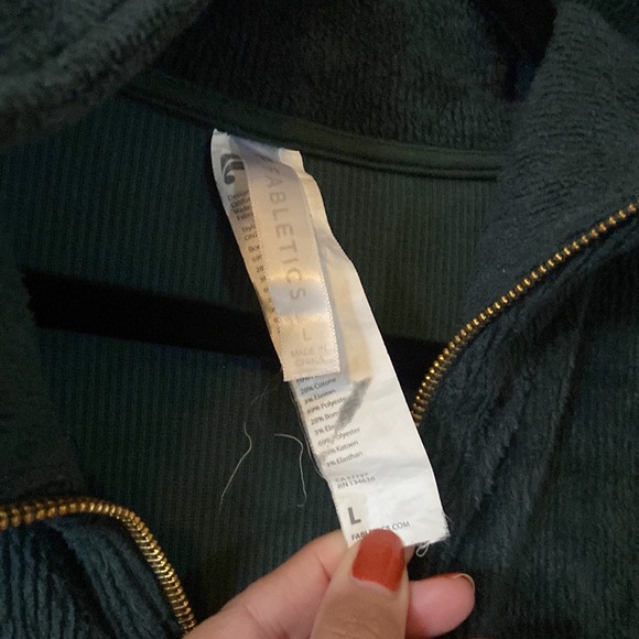 Fabletics cozy emerald green jumpsuit - Picture 5 of 6